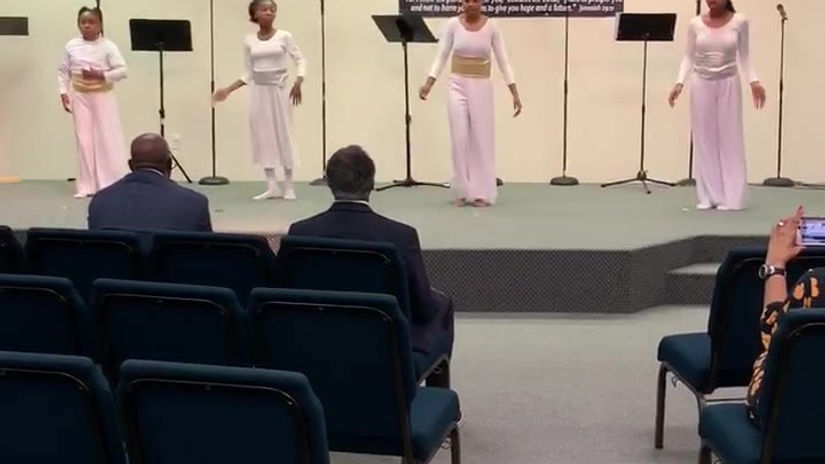 I thank God for these young ladies! They memorized their scriptures and learned this Praise Dance after only one rehearsal yesterday!  They really Blessed our service today!